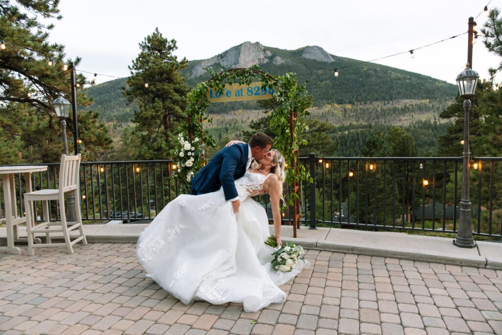 Romantic portraits at Della Terra Colorado wedding