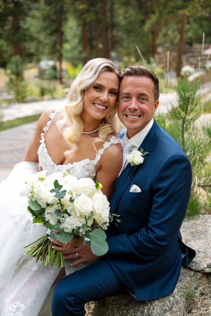 Couple portraits at Della Terra Mountain Chateau in Estes Park